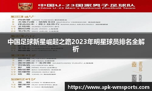 中国足球新星崛起之路2023年明星球员排名全解析